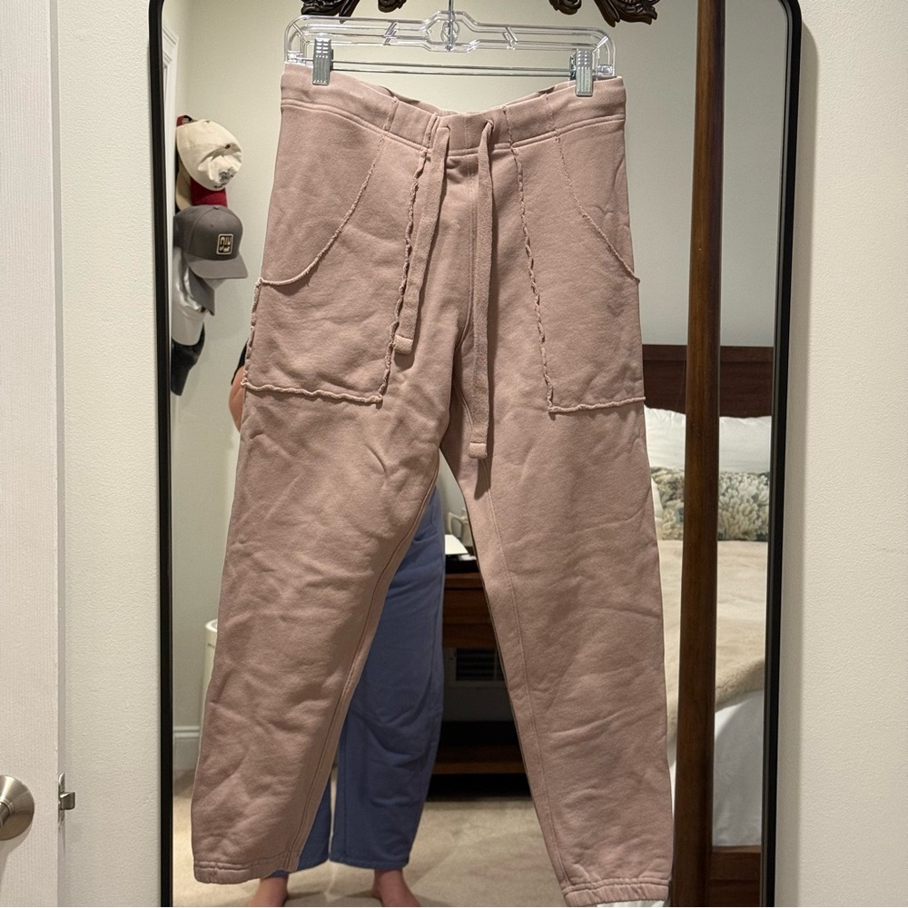 Frank & Eileen Relaxed Drawstring Sweatpants in Dusty Mauve